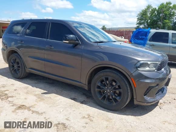 2021 Dodge Durango GT with VIN 1C4RDHDG6MC803529, listed as a IAAI auction lot 42348553 with 53,850 mi miles and . Bid and sale history available at DreamBid. Image 1.