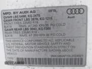 ✅ 2020 Audi Q5 Premium • VIN: WA1ANAFY0L2024021 • Lot: 42705081. Wystawiony na IAAI z przebiegiem 127 510 mil. Bezpłatny archiwum sprzedaży aukcyjnych z USA i szczegółowy raport historii pojazdu na DreamBid. Zdjęcie 9.