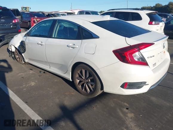 ✅ 2019 Honda Civic EX • VIN: 19XFC1F36KE018022 • Lot: 43472538. Listed on IAAI with 80,255 mi. Free auction sales archive from the USA and detailed vehicle history report at DreamBid. Image 3.