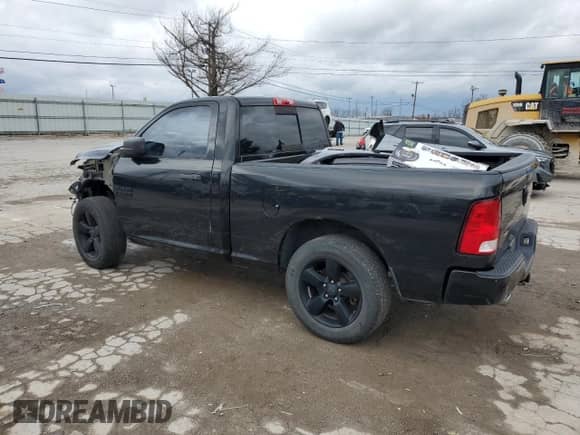 2016 Ram 1500 Express with VIN 3C6JR7AT1GG240487, listed as a Copart auction lot 81378904 with 102,480 mi miles and Salvage title. Bid and sale history available at DreamBid. Image 2.