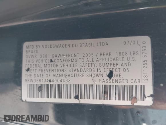 ✅ 2002 Volkswagen Golf GTI • VIN: 9BWDE61J424004468 • Lot: 41894146. Wystawiony na IAAI z przebiegiem 172 004 mil. Bezpłatny archiwum sprzedaży aukcyjnych z USA i szczegółowy raport historii pojazdu na DreamBid. Zdjęcie 9.