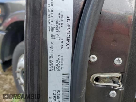 ✅ 2022 Ram 3500 Tradesman • VIN: 3C7WRTCL1NG160014 • Lot: 67925865. Listed on Copart with 312,816 mi. Free auction sales archive from the USA and detailed vehicle history report at DreamBid. Image 12.