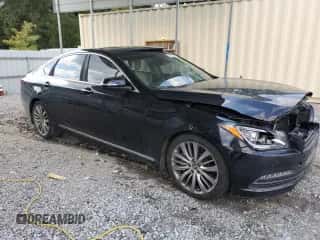 2015 Hyundai Genesis 5.0L z VIN KMHGN4JFXFU062383, wystawiony jako Copart lot #72953634 z przebiegiem 131 653 mil mil oraz Szkoda całkowita • Salvage title. Historia ofert i sprzedaży dostępna na DreamBid. Obrazek 4.