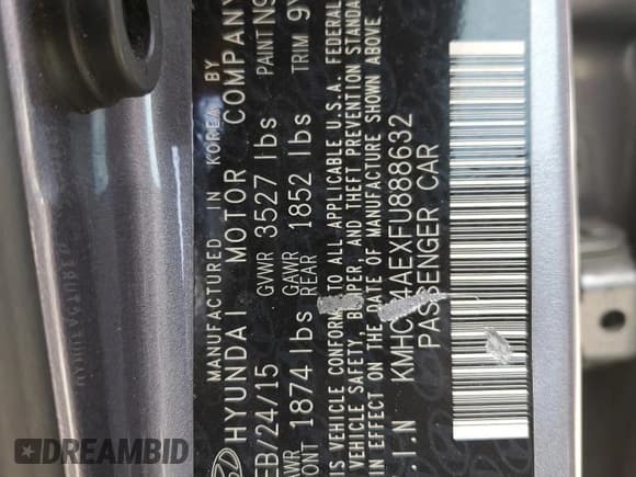 ✅ 2015 Hyundai Accent GLS • VIN: KMHCT4AEXFU888632 • Лот: 70098963. Опубликован ранее на Copart с пробегом 124 214 миль. Бесплатный доступ к архиву аукционных продаж из США и подробный отчёт об истории автомобиля на DreamBid. Изображение 13.
