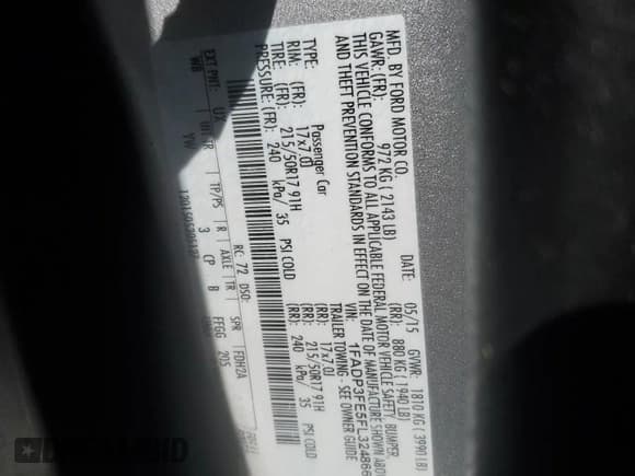 ✅ 2015 Ford Focus SE • VIN: 1FADP3FE5FL324866 • Лот: 63776055. Опубликован ранее на Copart с пробегом 88 910 миль. Бесплатный доступ к архиву аукционных продаж из США и подробный отчёт об истории автомобиля на DreamBid. Изображение 12.