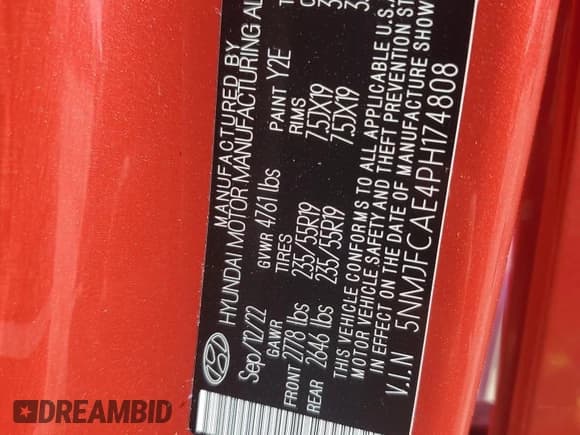 ✅ 2023 Hyundai Tucson SEL • VIN: 5NMJFCAE4PH174808 • Lot: 67210374. Wystawiony na Copart z przebiegiem 22 272 mil. Bezpłatny archiwum sprzedaży aukcyjnych z USA i szczegółowy raport historii pojazdu na DreamBid. Zdjęcie 15.