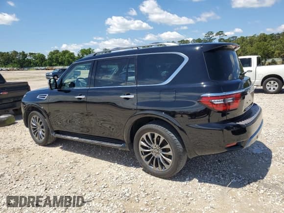 ✅ 2023 Nissan Armada Platinum • VIN: JN8AY2DA4P9403307 • Lot: 56459965. Wystawiony na Copart z przebiegiem 21 475 mil. Bezpłatny archiwum sprzedaży aukcyjnych z USA i szczegółowy raport historii pojazdu na DreamBid. Zdjęcie 2.
