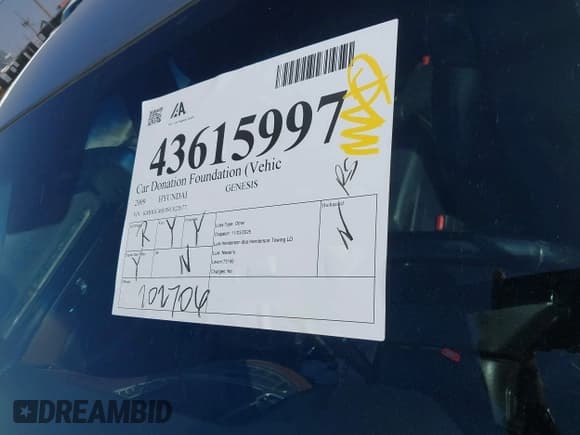 ✅ 2009 Hyundai Genesis • VIN: KMHGC46E09U022677 • Лот: 43615997. Опубликован ранее на IAAI с пробегом 202 706 миль. Бесплатный доступ к архиву аукционных продаж из США и подробный отчёт об истории автомобиля на DreamBid. Изображение 12.