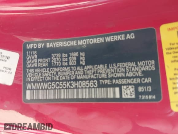 ✅ 2019 MINI Convertible Cooper • VIN: WMWWG5C55K3H08563 • Лот: 43711697. Опубликован ранее на IAAI с пробегом 91 060 миль. Бесплатный доступ к архиву аукционных продаж из США и подробный отчёт об истории автомобиля на DreamBid. Изображение 9.