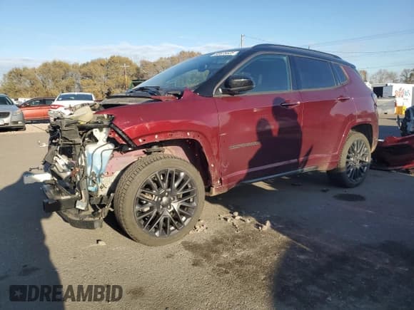 ✅ 2022 Jeep Compass Limited • VIN: 3C4NJDCB9NT108988 • Lot: 92675525. Listed on Copart with 75,244 mi. Free auction sales archive from the USA and detailed vehicle history report at DreamBid. Image 1.