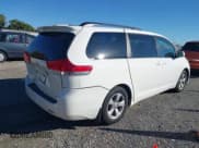 ✅ 2012 Toyota Sienna LE • VIN: 5TDKK3DC3CS183629 • Lot: 43456187. Listed on IAAI with 112,008 mi. Free auction sales archive from the USA and detailed vehicle history report at DreamBid. Image 4.