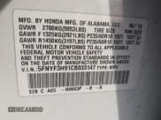 ✅ 2012 Honda Pilot Touring • VIN: 5FNYF3H91CB033147 • Lot: 43676656. Listed on IAAI with 282,360 mi. Free auction sales archive from the USA and detailed vehicle history report at DreamBid. Image 9.