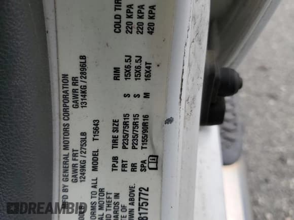 ✅ 2005 Chevrolet Colorado 1SC LS Z85 • VIN: 1GCDT136558175772 • Лот: 62323305. Опубликован ранее на Copart с пробегом 139 745 миль. Бесплатный доступ к архиву аукционных продаж из США и подробный отчёт об истории автомобиля на DreamBid. Изображение 12.