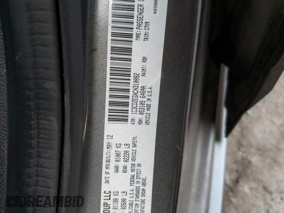 ✅ 2012 Dodge Avenger SXT Plus • VIN: 1C3CDZEGXCN310082 • Лот: 82546944. Опубликован ранее на Copart с пробегом Не указан. Бесплатный доступ к архиву аукционных продаж из США и подробный отчёт об истории автомобиля на DreamBid. Изображение 13.