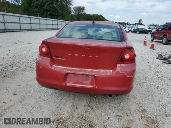 ✅ 2012 Dodge Avenger SE • VIN: 1C3CDZAB8CN167563 • Lot: 84445395. Listed on Copart with 238,010 mi. Free auction sales archive from the USA and detailed vehicle history report at DreamBid. Image 6.