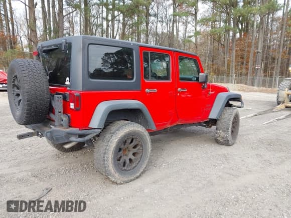 ✅ 2016 Jeep Wrangler Unlimited Sport • VIN: 1C4BJWDGXGL234851 • Lot: 43652737. Listed on IAAI with 91,730 mi. Free auction sales archive from the USA and detailed vehicle history report at DreamBid. Image 4.