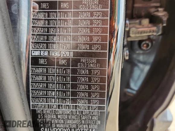 ✅ 2018 Land Rover Range Rover Evoque SE • VIN: SALVP2RX9JH277514 • Лот: 72006335. Опубликован ранее на Copart с пробегом 38 502 миль. Бесплатный доступ к архиву аукционных продаж из США и подробный отчёт об истории автомобиля на DreamBid. Изображение 12.