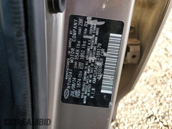 ✅ 2014 Hyundai Accent SE • VIN: KMHCU5AE3EU189179 • Лот: 76290614. Опубликован ранее на Copart с пробегом 105 053 миль. Бесплатный доступ к архиву аукционных продаж из США и подробный отчёт об истории автомобиля на DreamBid. Изображение 12.