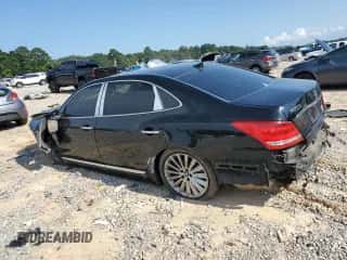 2015 Hyundai Equus Signature with VIN KMHGH4JH3FU093001, listed as a Copart auction lot 66931885 with Not provided miles and Salvage title. Bid and sale history available at DreamBid. Image 2.