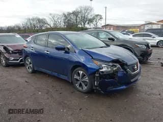 ✅ 2020 Nissan LEAF SL Plus • VIN: 1N4BZ1DP4LC309555 • Lot: 43765719. Listed on IAAI with 58,391 mi. Free auction sales archive from the USA and detailed vehicle history report at DreamBid. Image 1.