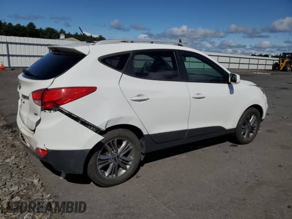2014 Hyundai Tucson SE z VIN KM8JUCAG8EU847222, wystawiony jako Copart lot #67950664 z przebiegiem 146 275 mil mil oraz Szkoda całkowita • Salvage title. Historia ofert i sprzedaży dostępna na DreamBid. Obrazek 3.