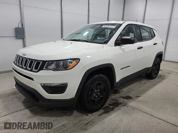 ✅ 2021 Jeep Compass Sport • VIN: 3C4NJCAB5MT560061 • Lot: 70328095. Listed on Copart with 76,635 mi. Free auction sales archive from the USA and detailed vehicle history report at DreamBid. Image 1.
