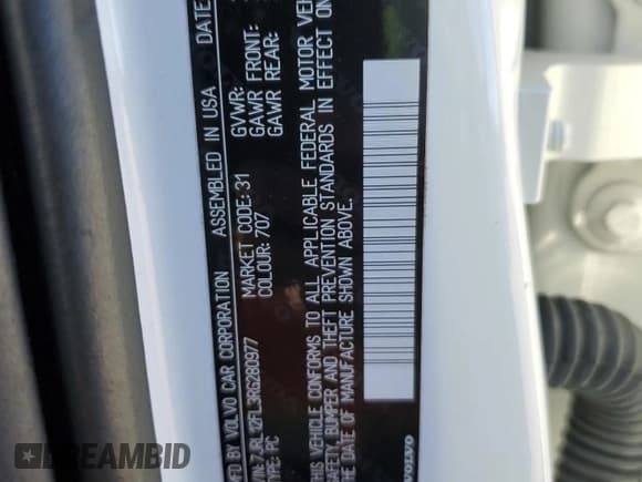 ✅ 2024 Volvo S60 Plus Dark Theme • VIN: 7JRL12FL3RG280977 • Lot: 84880075. Listed on Copart with 41,594 mi. Free auction sales archive from the USA and detailed vehicle history report at DreamBid. Image 12.