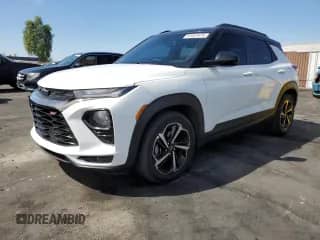 2022 Chevrolet TrailBlazer RS with VIN KL79MTSLXNB010886, listed as a Copart auction lot 81057615 with 71,876 mi miles and Salvage title. Bid and sale history available at DreamBid. Image 1.