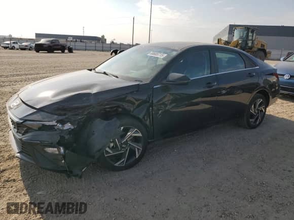 2024 Hyundai Elantra Preferred z VIN KMHLN4DG6RU738027, wystawiony jako Copart lot #80685715 z przebiegiem 11 466 mil mil oraz Szkoda całkowita • Salvage title. Historia ofert i sprzedaży dostępna na DreamBid. Obrazek 1.