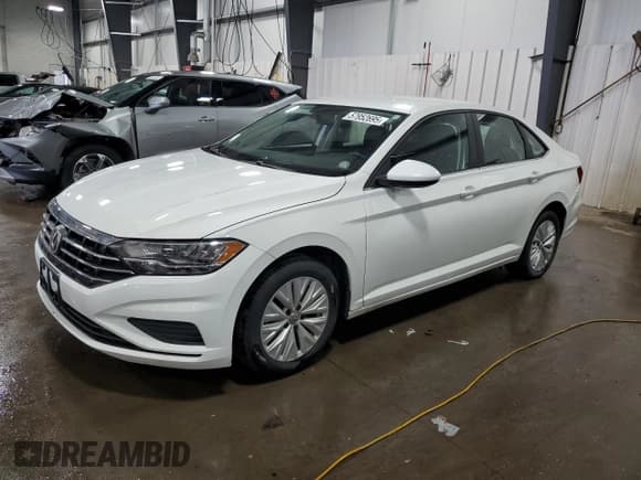 ✅ 2019 Volkswagen Jetta S • VIN: 3VWC57BU7KM013414 • Lot: 57952695. Listed on Copart with 105,177 mi. Free auction sales archive from the USA and detailed vehicle history report at DreamBid. Image 1.