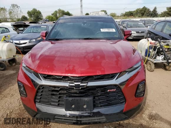 ✅ 2022 Chevrolet Blazer RS • VIN: 3GNKBKRS9NS140154 • Lot: 71119914. Listed on Copart with 34,624 mi miles. Access the free auction sales archive from the USA and view a detailed vehicle history report at DreamBid. Image 5.