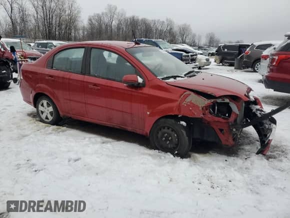 2009 Chevrolet Aveo 1LT z VIN KL1TD56E09B341294, wystawiony jako Copart lot #86139404 z przebiegiem 121 471 mil mil oraz Czysty tytuł • Clean title. Historia ofert i sprzedaży dostępna na DreamBid. Obrazek 4.