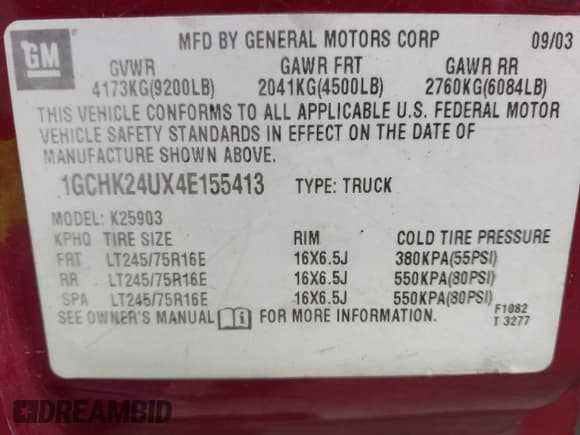 ✅ 2004 Chevrolet Silverado 2500HD Work Truck • VIN: 1GCHK24UX4E155413 • Лот: 43017829. Опубликован ранее на IAAI с пробегом Не указан. Бесплатный доступ к архиву аукционных продаж из США и подробный отчёт об истории автомобиля на DreamBid. Изображение 9.