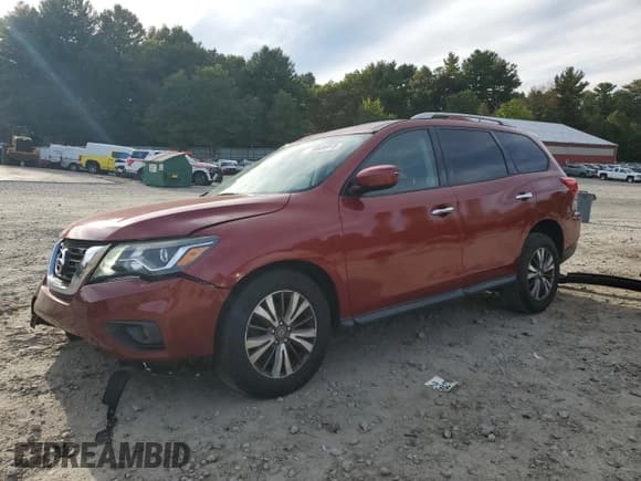 ✅ 2017 Nissan Pathfinder SV • VIN: 5N1DR2MN4HC647368 • Лот: 70809915. Опубликован ранее на Copart с пробегом 132 737 миль. Бесплатный доступ к архиву аукционных продаж из США и подробный отчёт об истории автомобиля на DreamBid. Изображение 1.