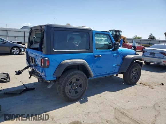 ✅ 2025 Jeep Wrangler Sport • VIN: 1C4PJXAG5SW529430 • Lot: 63073175. Listed on Copart with 3,983 mi. Free auction sales archive from the USA and detailed vehicle history report at DreamBid. Image 3.