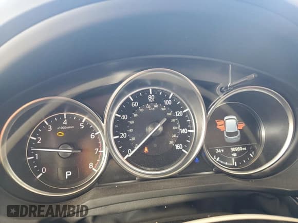 ✅ 2021 Mazda CX-5 Carbon Edition • VIN: JM3KFACM9M0348565 • Lot: 80429184. Wystawiony na Copart z przebiegiem 30 980 mil. Bezpłatny archiwum sprzedaży aukcyjnych z USA i szczegółowy raport historii pojazdu na DreamBid. Zdjęcie 9.