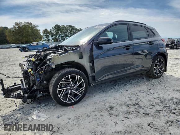 ✅ 2023 Hyundai Kona N Line • VIN: KM8K3CA34PU937281 • Лот: 87404835. Опубликован ранее на Copart с пробегом 33 978 миль. Бесплатный доступ к архиву аукционных продаж из США и подробный отчёт об истории автомобиля на DreamBid. Изображение 1.