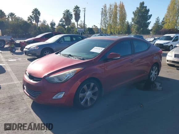 ✅ 2013 Hyundai Elantra GLS • VIN: 5NPDH4AE0DH299459 • Lot: 43652874. Listed on IAAI with 173,549 mi. Free auction sales archive from the USA and detailed vehicle history report at DreamBid. Image 2.