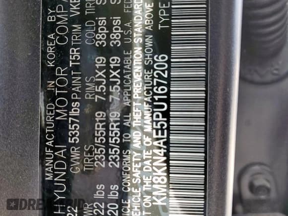 ✅ 2023 Hyundai Ioniq 5 SEL • VIN: KM8KN4AE5PU167206 • Лот: 81061825. Опубликован ранее на Copart с пробегом 28 490 миль. Бесплатный доступ к архиву аукционных продаж из США и подробный отчёт об истории автомобиля на DreamBid. Изображение 13.