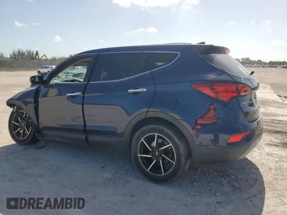 2017 Hyundai Santa Fe 2.4L z VIN 5XYZT3LB4HG455694, wystawiony jako Copart lot #63500455 z przebiegiem Nie podano mil oraz Szkoda całkowita • Salvage title. Historia ofert i sprzedaży dostępna na DreamBid. Obrazek 2.