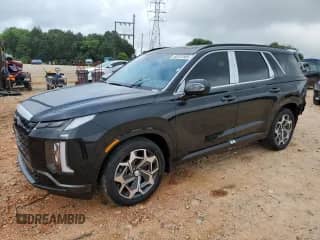 2025 Hyundai Palisade Calligraphy with VIN KM8R7DGE4SU877416, listed as a Copart auction lot 65751885 with 16 mi miles and Salvage title. Bid and sale history available at DreamBid. Image 1.