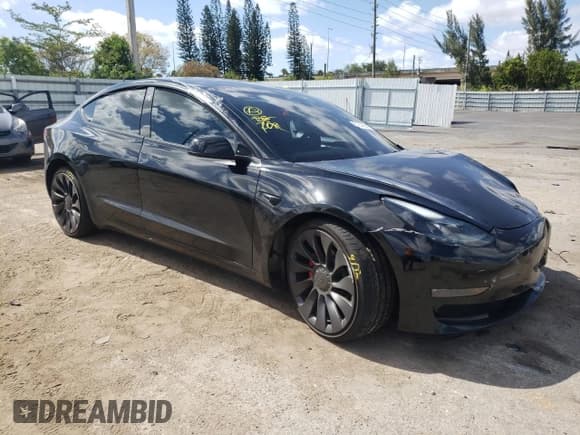 ✅ 2023 Tesla Model 3 Performance • VIN: 5YJ3E1EC2PF406218 • Lot: 51257664. Wystawiony na Copart z przebiegiem 19 410 mil. Bezpłatny archiwum sprzedaży aukcyjnych z USA i szczegółowy raport historii pojazdu na DreamBid. Zdjęcie 4.