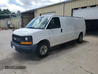 ✅ 2015 Chevrolet Express Cargo • VIN: 1GCWGGCF5F1175782 • Lot: 56345745. Listed on Copart with 188,555 mi. Free auction sales archive from the USA and detailed vehicle history report at DreamBid. Image 1.