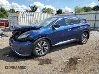 ✅ 2021 Nissan Murano SL • VIN: 5N1AZ2CS9MC102531 • Lot: 70588335. Wystawiony na Copart z przebiegiem 96 348 mil. Bezpłatny archiwum sprzedaży aukcyjnych z USA i szczegółowy raport historii pojazdu na DreamBid. Zdjęcie 1.