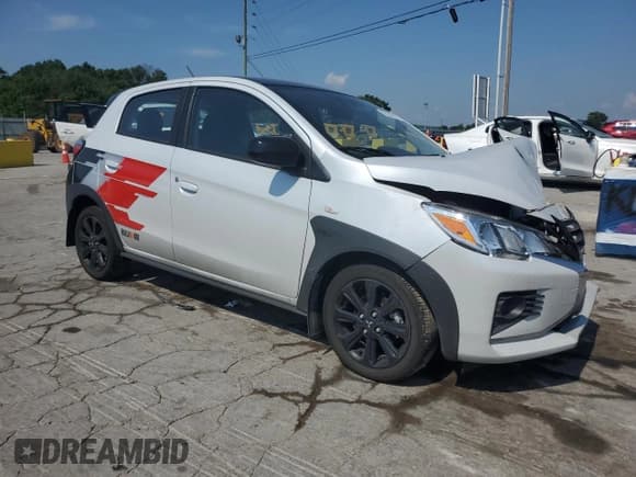 ✅ 2024 Mitsubishi Mirage Black Edition • VIN: ML32AWHJ3RH011081 • Lot: 62239415. Listed on Copart with 24,511 mi. Free auction sales archive from the USA and detailed vehicle history report at DreamBid. Image 4.