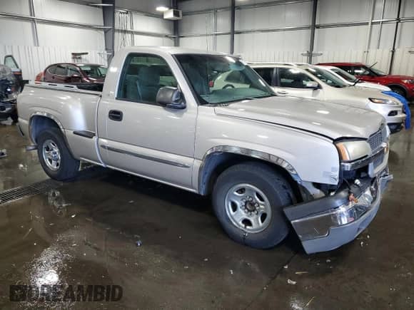 2004 Chevrolet Silverado 1500 LS with VIN 1GCEC14V04Z155903, listed as a Copart auction lot 85713755 with 160,520 mi miles and Salvage title. Bid and sale history available at DreamBid. Image 4.