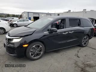 ✅ 2023 Honda Odyssey Elite • VIN: 5FNRL6H95PB058752 • Lot: 92475145. Listed on Copart with 30,397 mi. Free auction sales archive from the USA and detailed vehicle history report at DreamBid. Image 1.