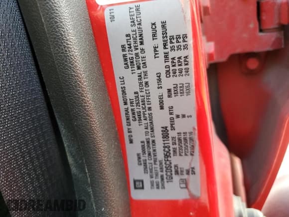 ✅ 2012 Chevrolet Colorado 1LT • VIN: 1GCDSCF95C8118084 • Лот: 78280034. Опубликован ранее на Copart с пробегом 127 424 миль. Бесплатный доступ к архиву аукционных продаж из США и подробный отчёт об истории автомобиля на DreamBid. Изображение 14.