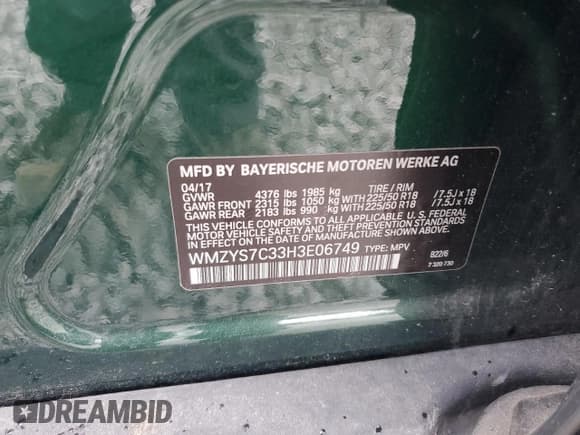 ✅ 2017 MINI Countryman Cooper • VIN: WMZYS7C33H3E06749 • Lot: 71037585. Wystawiony na Copart z przebiegiem 39 811 mil. Bezpłatny archiwum sprzedaży aukcyjnych z USA i szczegółowy raport historii pojazdu na DreamBid. Zdjęcie 12.