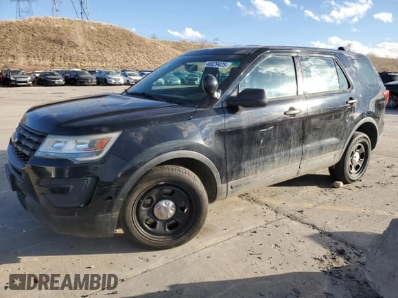 ✅ 2016 Ford Police Interceptor Utility • VIN: 1FM5K8AR0GGA28891 • Lot: 48029425. Listed on Copart with 83,772 mi. Free auction sales archive from the USA and detailed vehicle history report at DreamBid. Image 1.